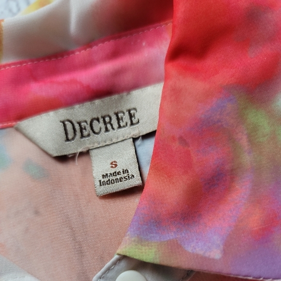DECREE water color tie-dye blouse - Picture 3 of 11